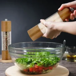 Salt- och pepparkvarn set, 21x5 cm, Brun