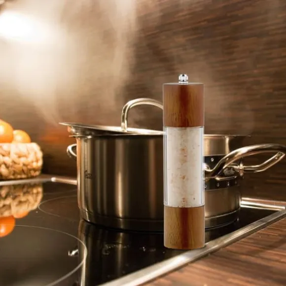 Salt- och pepparkvarn set, 21x5 cm, Brun