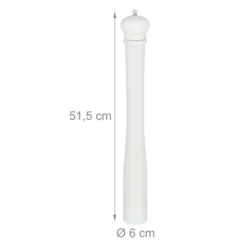 Salt- och pepparkvarn, trä, 51,5x6 cm