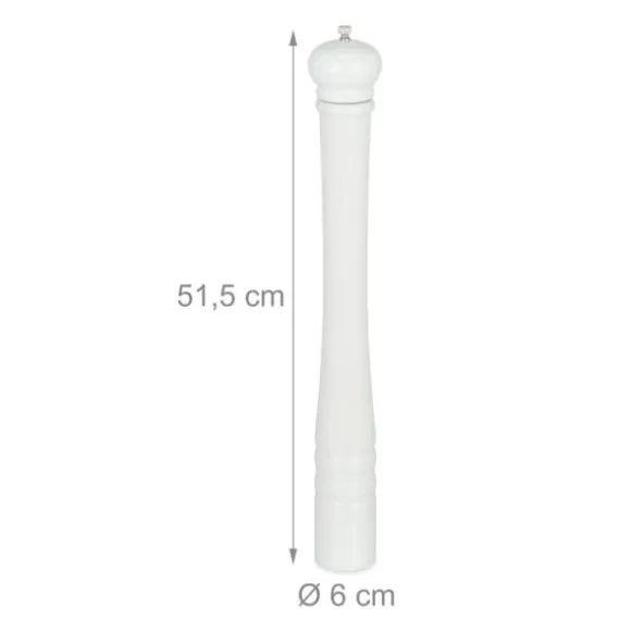 Salt- och pepparkvarn, trä, 51,5x6 cm