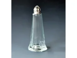 Saltstrykare 11 cm 6 hål Glas/krom,1 st