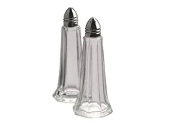 Saltstrykare 11 cm 6 hål Glas/krom,1 st