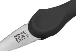 Samura PEARL 3,0” Ostronkniv - Premium Japanskt Stål Svart Köksverktyg för Precisionsöppning av Skaldjur och Kulinarisk Förträfflighet