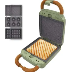 Sandwichmaskin - Rock'nToast - Retro One - 700W - Avtagbara plattor - Grön
