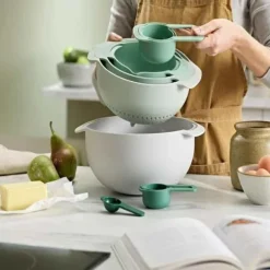 Sats med blandskålar - Joseph Joseph - Nest™ 9 Plus - 9 delar - Grön - Modern design