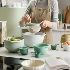 Sats med blandskålar - Joseph Joseph - Nest™ 9 Plus - 9 delar - Grön - Modern design
