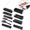 Satsverktyg för sushi - TD® - 10 delar - Material ABS + PP - Lätt att använda - Varierade former