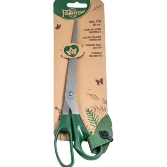 Sax Faibo Grön Rostfritt stål Plast 25 cm (10 antal)