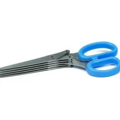 Saxar för örter 5 lager i multifunktionellt stål köksknivar för sushi, hackad vårlök