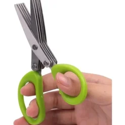 Saxen 5-lagers rostfritt stål Flerskiktssax Sax Kökssax Klipp gräs Klipp grön lök tjock