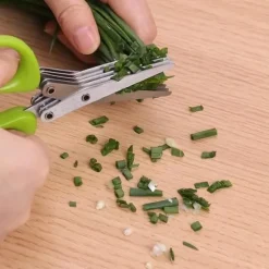 Saxen 5-lagers rostfritt stål Flerskiktssax Sax Kökssax Klipp gräs Klipp grön lök tjock