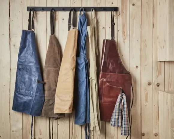 SCANDINAVIAN HOME Apron Vintage Leather HOME