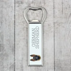 Schäfer, Alsace I - flasköppnare med foto och inskription för Art-Dog öl