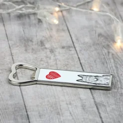 Schipperke - flasköppnare med en hund, personlig kylöppnare, unik present till en man från Art-Dog