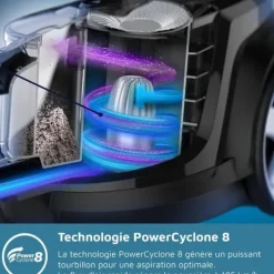 Säckfri dammsugare - PHILIPS - FC9729/09 - Serie 7000 Power pro Expert - 900W - PowerCyclone 8 - Röd