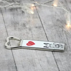 Scottish Terrier, Aberdeen Terrier - flasköppnare med en hund, personlig kylöppnare, unik present till en man från Art-Dog