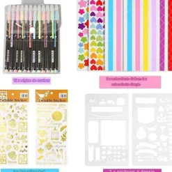 Scrapbook-fotoalbum, DIY-fotoalbum med 12 pennor, 80 sidor, presenter till bröllopsresor