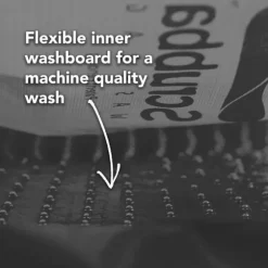 SCRUBBA WASH BAG 13.5L Black, tvättpåse resa, drybag med inbyggd tvättbräda