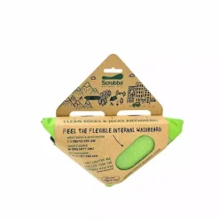 SCRUBBA WASH BAG MINI 3L Lime Green, tvättpåse resa, drybag inbyggd tvättbräda