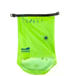 SCRUBBA WASH BAG MINI 3L Lime Green, tvättpåse resa, drybag inbyggd tvättbräda