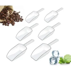 Scspecial - 86628118348SOQASCSP - Pelle Alimentaire Set med 6 Transparenta Plastskedar med 3 Olika Storlekar