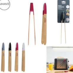 Serveringstång i bambu ROSA/RÖD