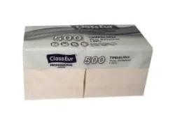 Servett ClassEur Professional 33x33 cm 1-lagig 500 st per förpackning Vit,8 st x 500 st/krt