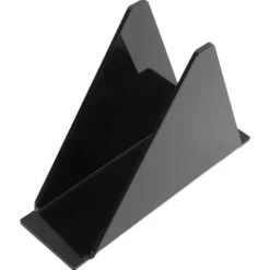 Servetthållare för bord Akryl Farmhouse Servetthållare Upprätt vertikalt Matbord Servettautomat för kök Svart