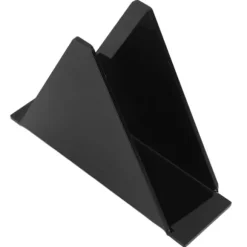 Servetthållare för bord Akryl Farmhouse Servetthållare Upprätt vertikalt Matbord Servettautomat för kök Svart