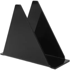 Servetthållare för bord Akryl Farmhouse Servetthållare Upprätt vertikalt Matbord Servettautomat för kök Svart