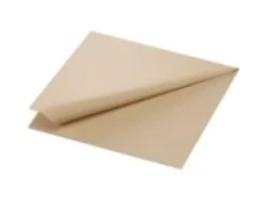 Serviet Duni Natural brown 40 x 40 cm 3-lag 1/8 fold Brun,5 pk x 250 stk/krt