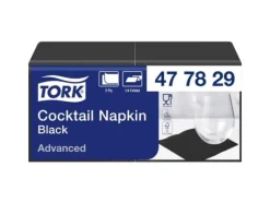 Serviet Tork Advanced 24x24 cm 2-lag Sort,200 stk/pk