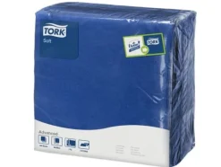 Serviet Tork 39x39 cm 3-lag Blå,12 pk x 100 stk/krt