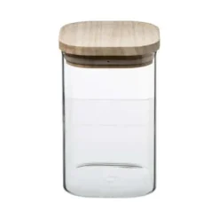 Set med 3 behållare med trälock