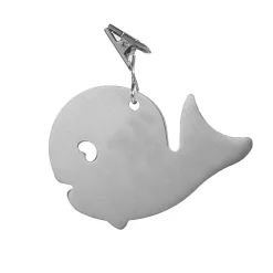 Set med 4 bordsduksklämmor i rostfritt stål