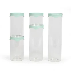 Set med 5 förvaringsburkar - Livoo - MEN399 -