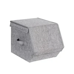 Set med 3 förvaringslådor med lock