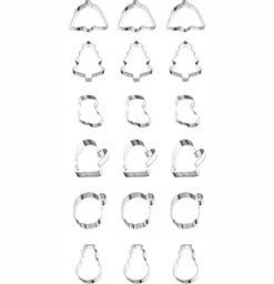 Set med 18 kakformar, 6 former, TADAR 2931