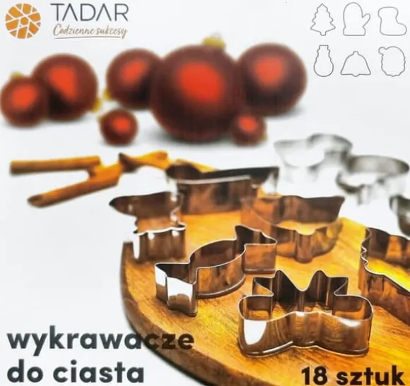 Set med 18 kakformar, 6 former, TADAR 2931