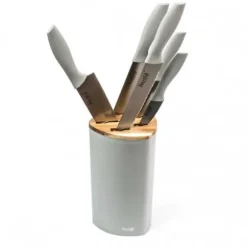 SET MED 5 KÖKSKNIVAR I ETT HUSL-BLOCK 73964