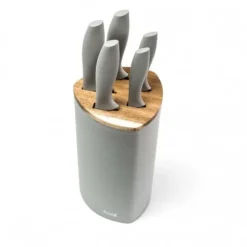 SET MED 5 KÖKSKNIVAR I ETT HUSL-BLOCK 73964