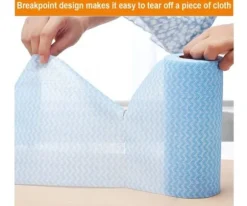 Set med 3 rullar av engångstrasor för alla ändamål, praktiska och återanvändbara våtservetter för köksstädning.