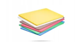 Set med 6 skärbrädor HACCP GN 1/1 HENDI, 530x325mm, HDPE 500, färgade, 10mm