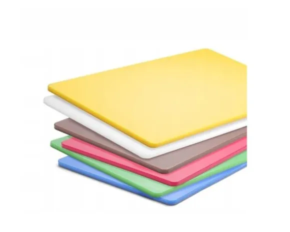Set med 6 skärbrädor HACCP GN 1/1 HENDI, 530x325mm, HDPE 500, färgade, 10mm