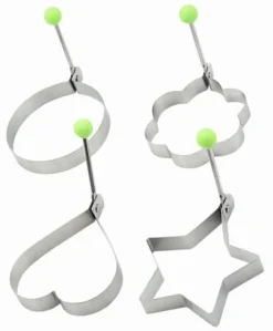 SET MED 4 STÅLFORMAR FÖR STEKADE ÄGG