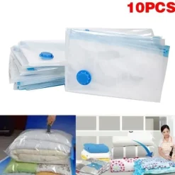 Set med 10 vakuumförvaringspåsar - A+ - 60x80cm - Upp till 75 % utrymmesbesparing