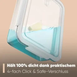 Set med förvaringsburkar 2 delar i glas Classbach C-FHD4024G