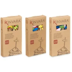 Set med grillspett för barbecue Kinvara Bambu Grillspett Dekorerad (24 antal)