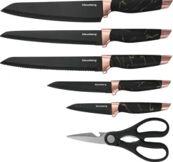 Set med köksknivar i ett block om 6 delar KLAUSBERG KB-7770