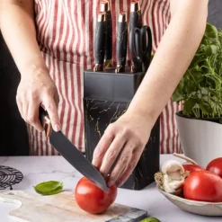 Set med köksknivar i ett block om 6 delar KLAUSBERG KB-7770